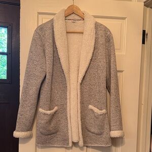 Cozy Gray and White Women's Jacket